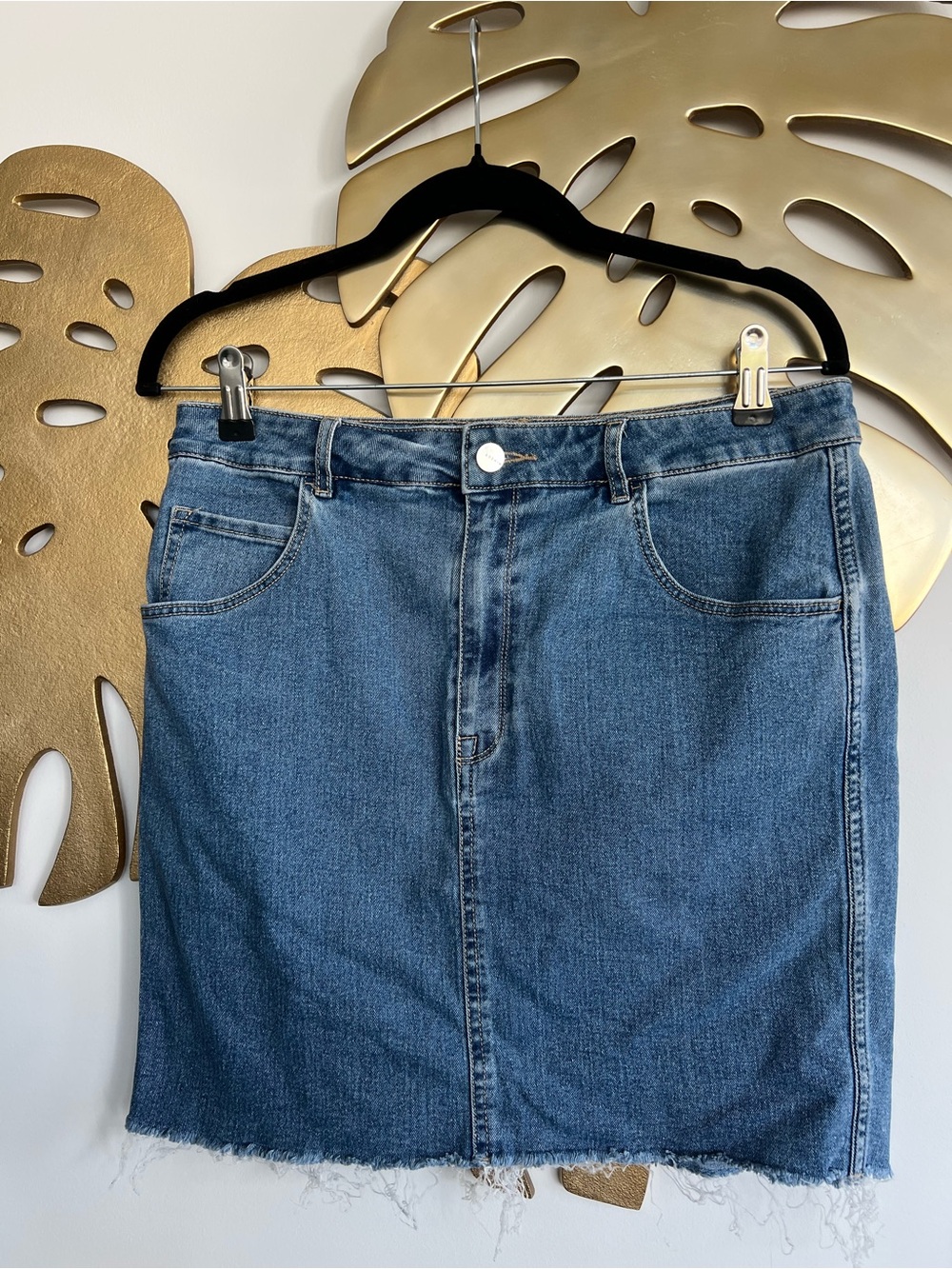 Classic Blue Denim Mini Skirt - Women's Jeans